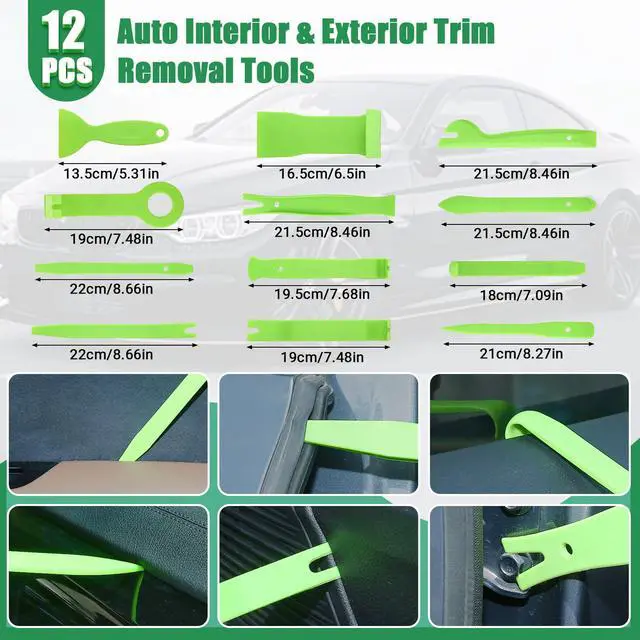 Alt view image 2 of 7 - 415Pcs Trim Removal Tool, Car Panel Door Radio Removal Kit, Auto Push Pin Bumper Retainer Clip Set, Fastener Terminal Remover Tool Adhesive Cable Clips Auto Clip Pliers