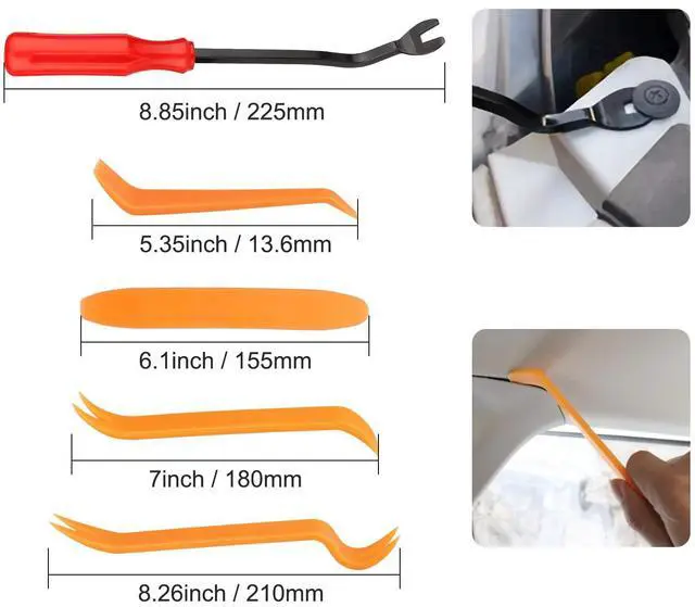 Alt view image 4 of 6 - 725Pcs Car Push Retainer Clips & Auto Fasteners Assortment - 23 Most Popular Sizes Bumper Fender Rivet Kits + 1 Fastener Removal Tool, Universal for Toyota, GM, Ford, Honda, Acura, Chrysler