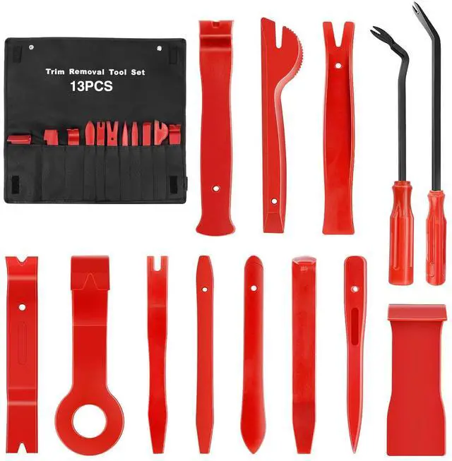 Main image of Nylon Bumper Fastener Rivet Clips Car Clip Panel Audio Video Dashboard Dismantle Kits Installer Removal Tool (13PCS Trim Removal Tool Set)