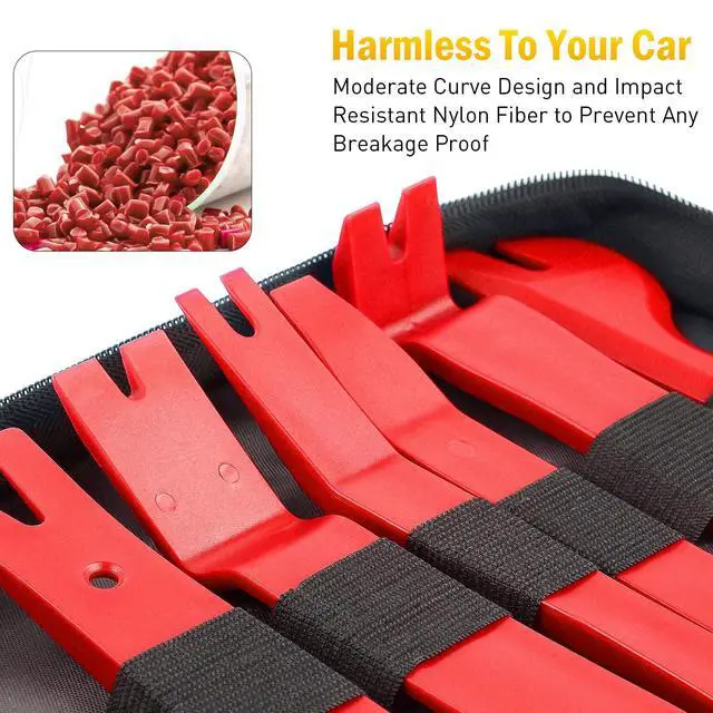 Alt view image 7 of 7 - 19Pcs Trim Removal Tool Set Panel Fastener Clips Removal Automotive Plastic Upholstery Pliers Removal Install Removal Car Tool with Storage Bag for Trim Panel Audio Clip Pliers Terminal