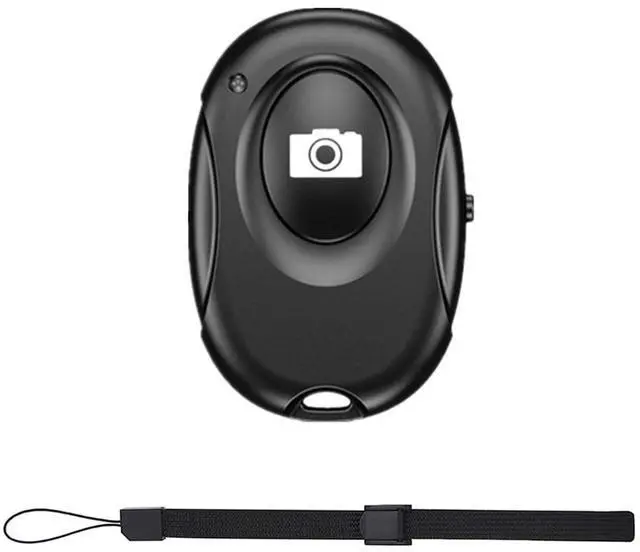 Main image of Wireless Camera Shutter Clicker | Camera Shutter Remote Control for iPhone & Android Smartphones | Wireless Remote Control Selfie Button - Includes Wrist Strap