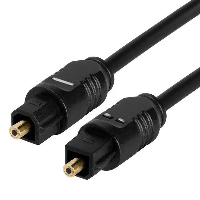 Alt view image 3 of 6 - Optical Audio Cable 1.5 ft Toslink Cable Slim Fiber Optic Cable Gold Plated Slim Optical Cord Digital S/PDIF Audio for Soundbar, AV Receivers, TV Sound Bar, Game Console