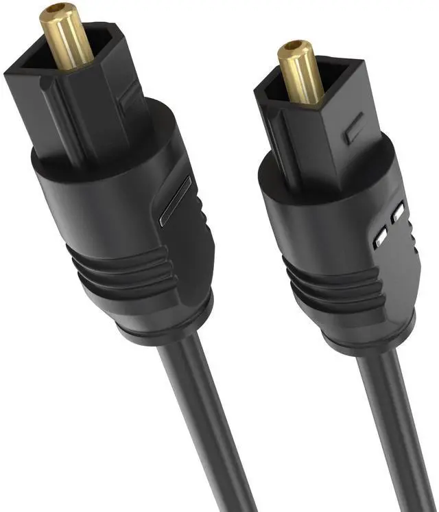 Main image of Optical Audio Cable 1.5 ft Toslink Cable Slim Fiber Optic Cable Gold Plated Slim Optical Cord Digital S/PDIF Audio for Soundbar, AV Receivers, TV Sound Bar, Game Console