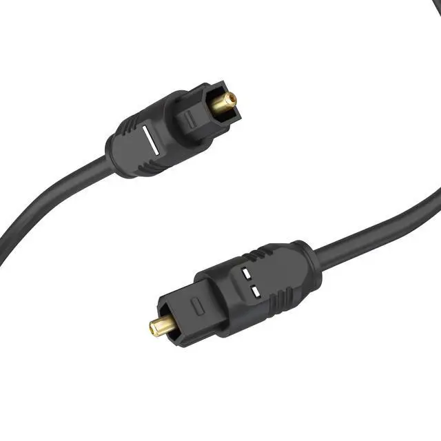 Alt view image 4 of 6 - Optical Audio Cable 1.5 ft Toslink Cable Slim Fiber Optic Cable Gold Plated Slim Optical Cord Digital S/PDIF Audio for Soundbar, AV Receivers, TV Sound Bar, Game Console