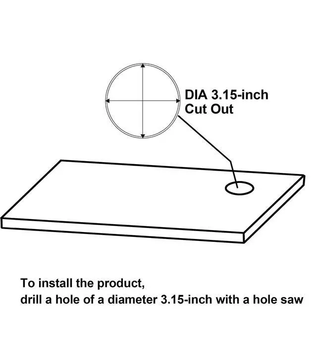 Alt view image 5 of 7 - Pop Up Outlet with 15W Wireless Charger,4 Outlets 15A, Splash Resistant,3 inch Desk Hole Power Grommet,Space Saver Outlet for Kitchen Countertop,Office Conference Table,ETL Listed