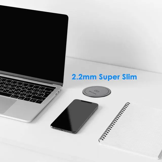 Alt view image 5 of 7 - 3 inch Pop Up Outlet with 15W Wireless Charger,15A Outlets,Pop Up Countertop Receptacle,Desk Hole Power Grommet for Kitchen Office,ETL Listed