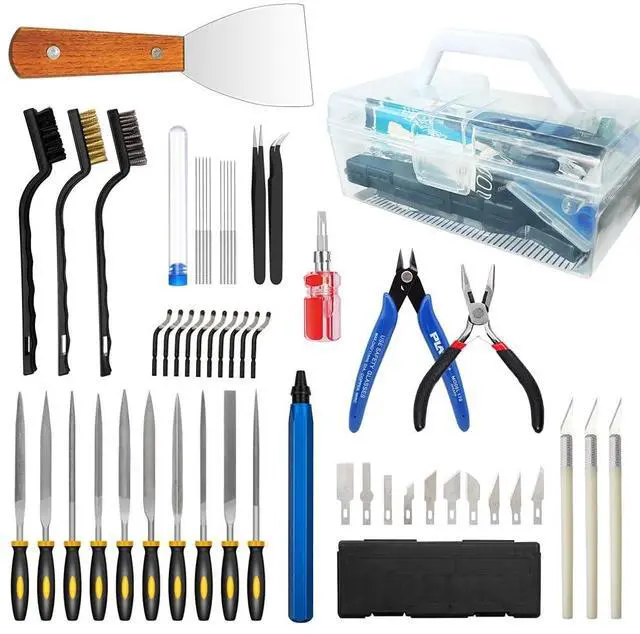 Main image of 54 PCS 3D Printer Tool Kit, 3D Printer Accessories Kit for Cleaning, Removal Finishing Cutting, Include Metal Deburring Tool, Removal Tools, Nozzle Cleaning Kit and More, for Bambu, Ender 3, Kobra