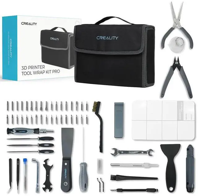Main image of 3D Printer Tools Kit, 74 Pcs 3D Printing Tool Wrap Kit Assembly/Removal/Finishing/Deburring/Filament Cutting/Nozzle Cleaning/Printing Model Tool, 3D Printer Accessories for All FDM Printers