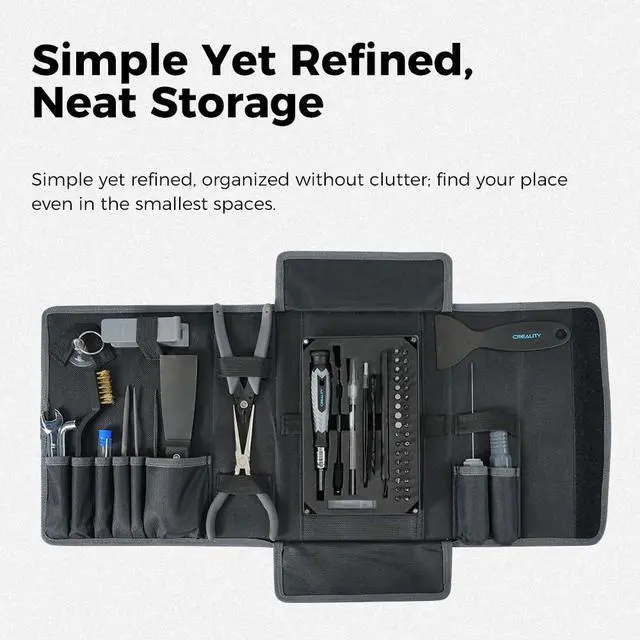 Alt view image 2 of 6 - 3D Printer Tools Kit, 74 Pcs 3D Printing Tool Wrap Kit Assembly/Removal/Finishing/Deburring/Filament Cutting/Nozzle Cleaning/Printing Model Tool, 3D Printer Accessories for All FDM Printers
