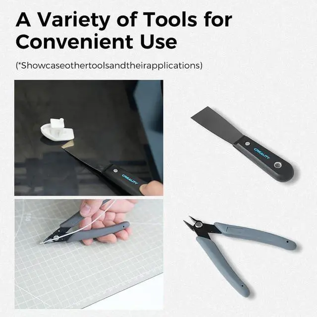 Alt view image 5 of 6 - 3D Printer Tools Kit, 74 Pcs 3D Printing Tool Wrap Kit Assembly/Removal/Finishing/Deburring/Filament Cutting/Nozzle Cleaning/Printing Model Tool, 3D Printer Accessories for All FDM Printers