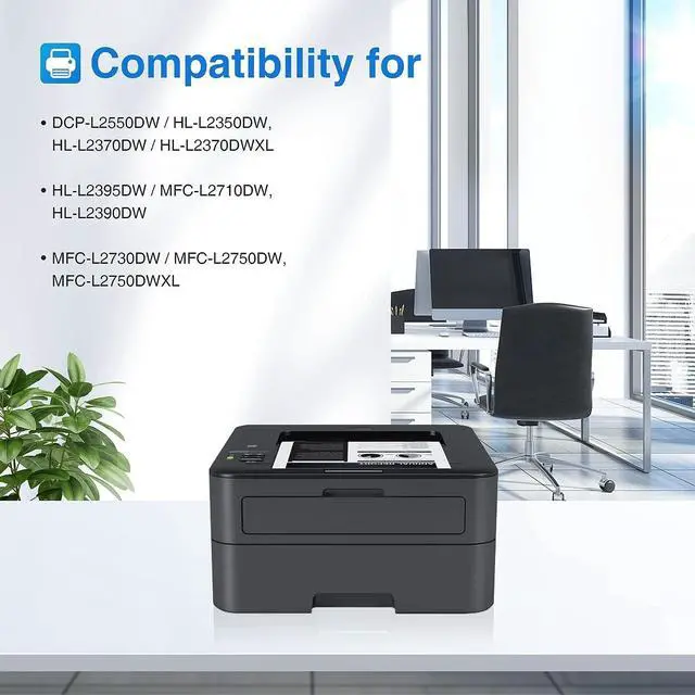 Alt view image 2 of 6 - Remanufactured Toner Cartridge Replacement for Brother TN760 TN-760 TN730 TN-730 for MFC-L2710DW MFC-L2750DW HL-L2350DW HL-L2370DW HL-L2395DW HL-L2390DW Printer(Black,TN760 2Pk)