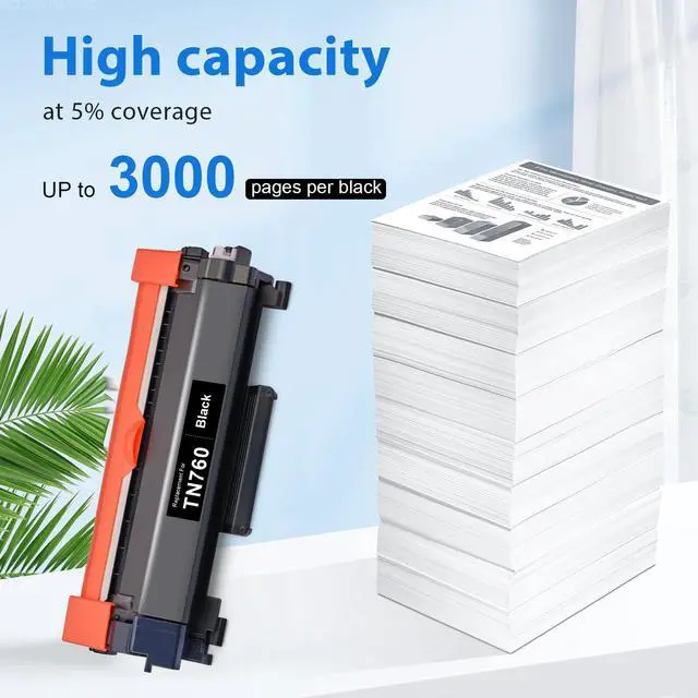 Alt view image 3 of 6 - Remanufactured Toner Cartridge Replacement for Brother TN760 TN-760 TN730 TN-730 for MFC-L2710DW MFC-L2750DW HL-L2350DW HL-L2370DW HL-L2395DW HL-L2390DW Printer(Black,TN760 2Pk)