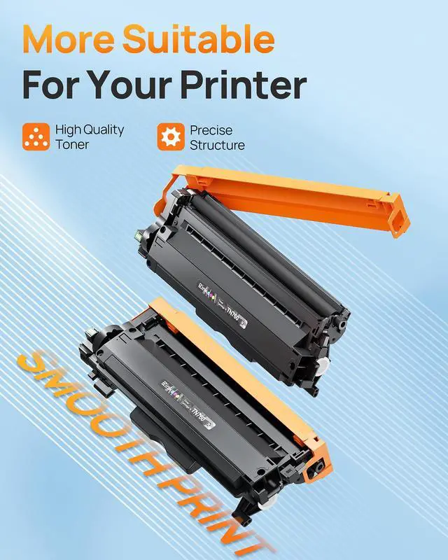 Alt view image 5 of 7 - TN760 Toner for Brother Printer Compatible for Brother TN-760 TN730 TN-730 Toner Cartridges to Use with MFC-L2710DW MFC-L2750DW HL-L2350DW HL-L2370DW HL-L2395DW L2390DW DCP-L2550DW (4 Black)