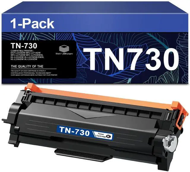 Main image of TN730 TN-730 Black Toner Cartridge 1-Pack Replacement for Brother TN 730 Toner Cartridge DCP-L2550DW MFC-L2710DW MFC-L2750DW MFC-L2750DWXL HL-L2350DW HL-L2370DW/DWXL HL-L2390DW HL-L2395DW Printer