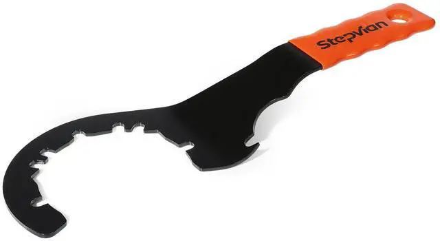 Main image of Universal Sink Drain Wrench,Open Design Facilitates for Easy Use,for Loosening and Tightening 4, 6, and 8 Tab Locknuts on Strainer Drains