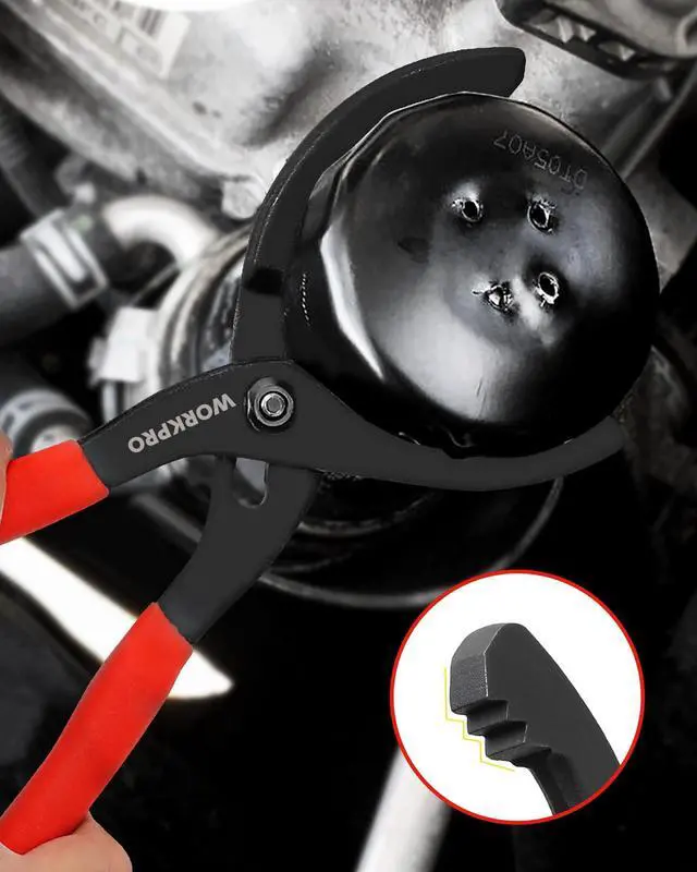 Alt view image 7 of 7 - 2-Piece Oil Filter Wrench Set, 12 Adjustable Oil Filter Plier & 3-Jaw Universal Oil Filter Removal Tool, for Easy Oil Changes, Ideal for Car, Motorcycle, Truck Maintenance & Home Garage Use