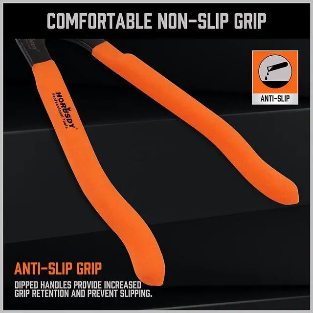 Alt view image 3 of 7 - 12" Adjustable Oil Filter Pliers, Adjustable Oil Filter Wrench Removal Tool (Orange)