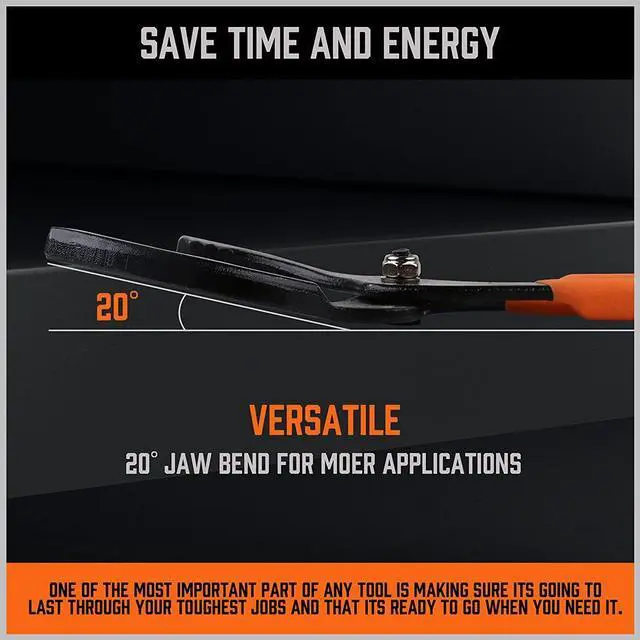 Alt view image 6 of 7 - 12" Adjustable Oil Filter Pliers, Adjustable Oil Filter Wrench Removal Tool (Orange)