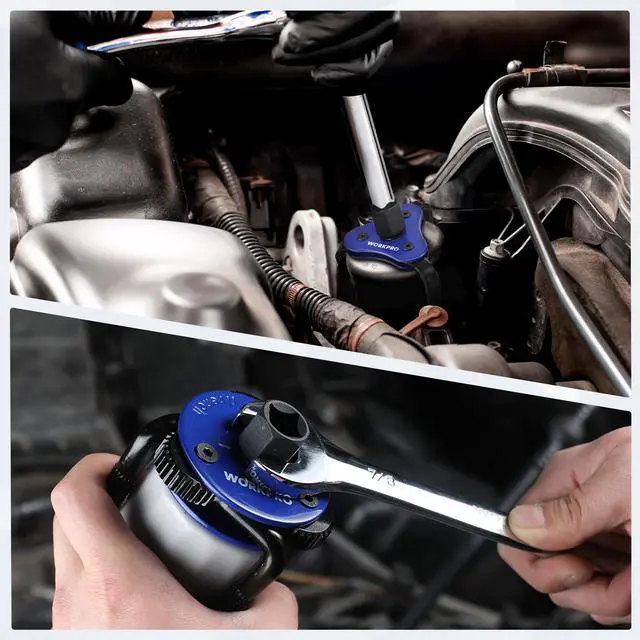 Alt view image 5 of 6 - Universal Oil Filter Wrench Adjustable (68-130mm), Oil Filter Removal Tool, Oil Filter Change Set, Ideal for Engine Filters, Conduit, & Fittings