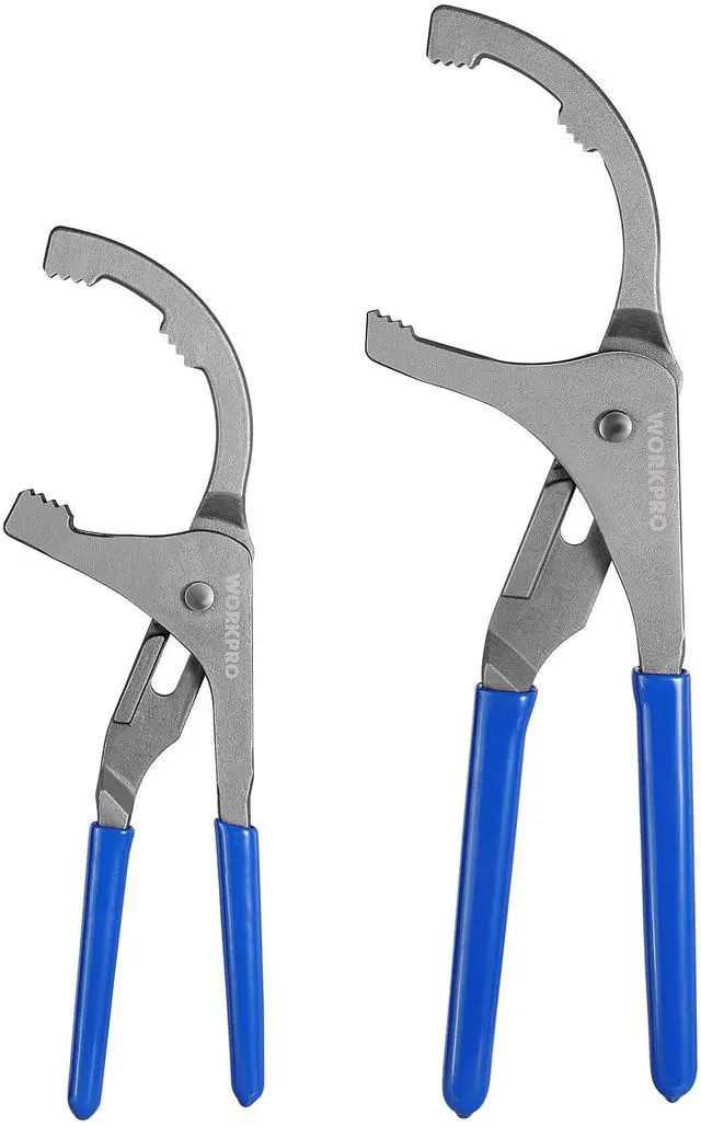 Main image of Oil Filter Wrench Set, 9" & 12" Adjustable Oil Filter Removal Pliers Tools, Ideal for Engine Filters, Cars, and Trucks, 2-piece