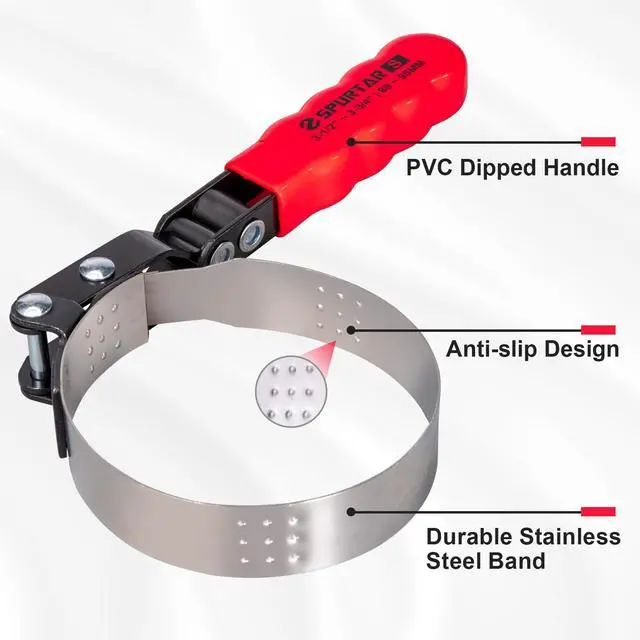 Alt view image 5 of 6 - Swivel Oil Filter Wrench Set of 5 Adjustable Wrench 2-3/4" to 5-1/4" (70-133mm) 12" Universal Oil Filter Removal Tool for 4S Shop Auto Repair Mechanic DIY Generator Small Engine