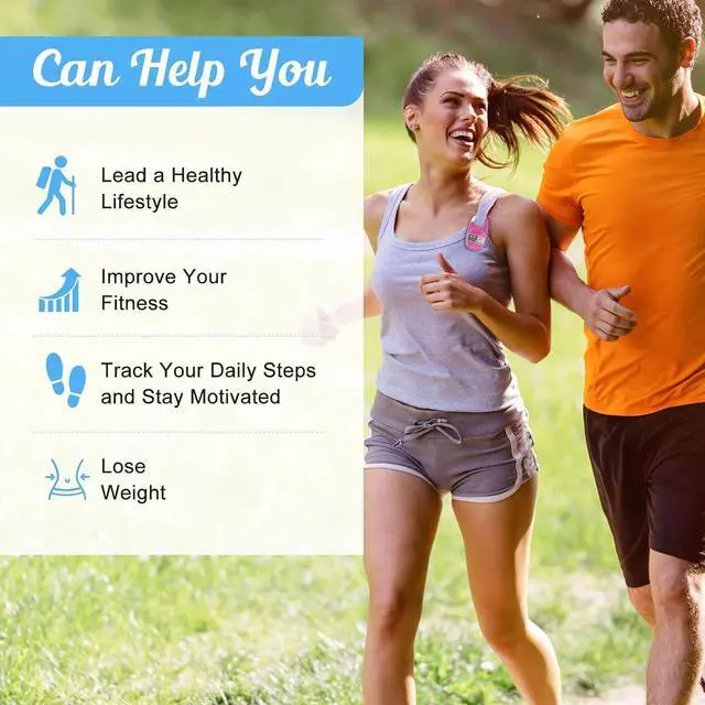 Alt view image 7 of 7 - Simple Pedometer for Walking, Accurate Step Tracker with Carabiner, 3D Step Counter for Men Seniors