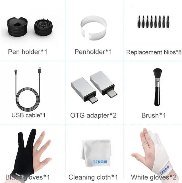 Alt view image 5 of 7 - UGEE Drawing Tablet Graphics, M708 V2 Upgrade PC&Computer&Android Device,10x6 Inch Ultra Thin Large Graphic for PC, Pad with 8 Hot Keys Upgrade 16384 Level Battery-Free Stylus for Unleash Creativity