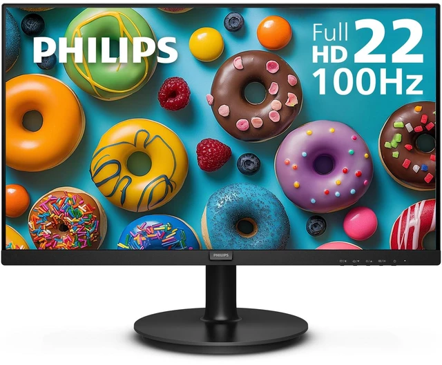 Main image of 22 Inch Computer Monitor FHD 100Hz VA VESA Flicker-Free, 221V8LB 1920×1080 LED Monitor, 4ms GtG, Adaptive Sync, HDMI 1.4, Tilt Adjust, Low Blue Light, 4yr Advance Replacement