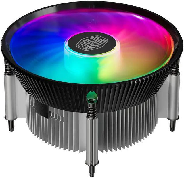 Main image of i70C ARGB Low Profile CPU Air Cooler for Intel LGA 1700/1851 Only 120mm PWM ARGB Fan, 95W TDP, Copper Core Base, Black Aluminum Heatsink