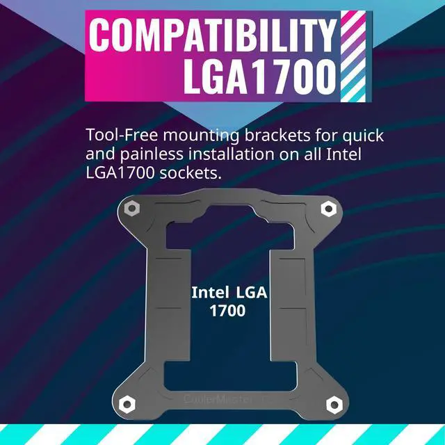 Alt view image 6 of 7 - i70C ARGB Low Profile CPU Air Cooler for Intel LGA 1700/1851 Only 120mm PWM ARGB Fan, 95W TDP, Copper Core Base, Black Aluminum Heatsink