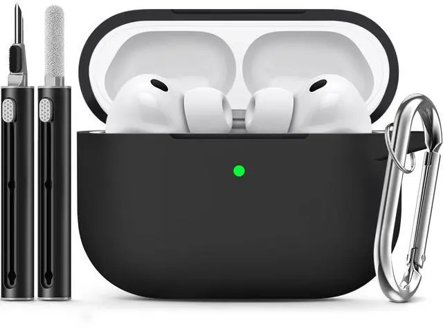 Main image of for AirPods Pro 3 Case 2025 with Cleaner Kit,Black