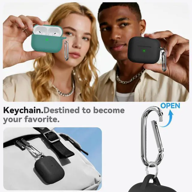 Alt view image 5 of 7 - for AirPods Pro 3 Case 2025 with Cleaner Kit,Black