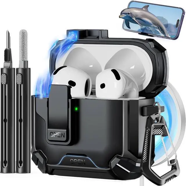 Main image of Compatible with AirPods 4 Case (Balck)