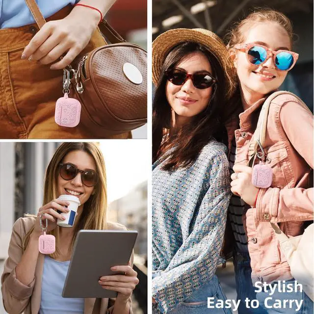 Alt view image 3 of 6 - for AirPods 4 Case with Cleaner Kit & Keychain, Pink