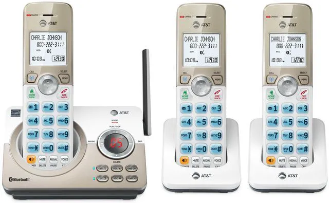 Main image of DL72319 DECT 6.0 3-Handset Cordless Phone for Home with Connect to Cell, Call Blocking, 1.8" Backlit Screen, Big Buttons, intercom, and Unsurpassed Range