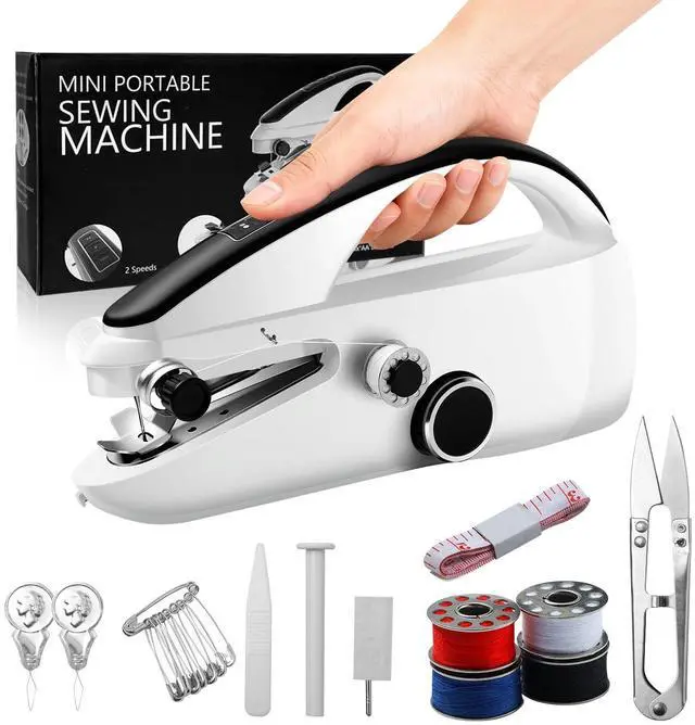 Main image of Handheld Sewing Machine,Two dear,Mini sewing machine,Easy to Use for Beginners and Fast Stitch Suitable for Clothes,Fabrics (Black)