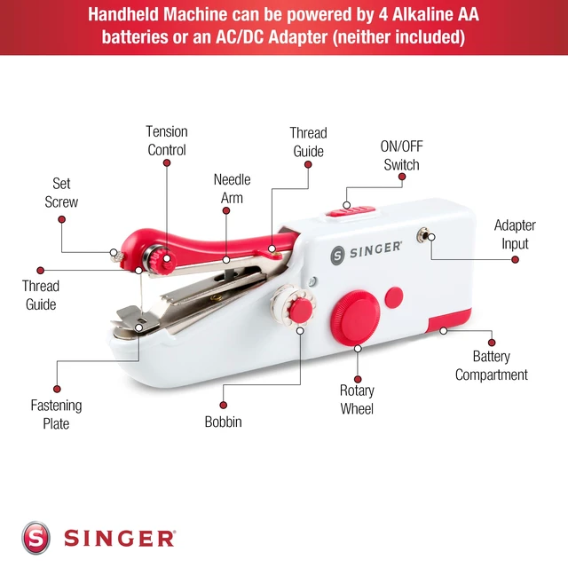Alt view image 6 of 7 - Stitch Sew Quick Portable Handheld Cordless Mending Machine | Cordless handheld mending machine for fast repairs on curtains, bedding and clothes; single-thread, includes bobbins/needles