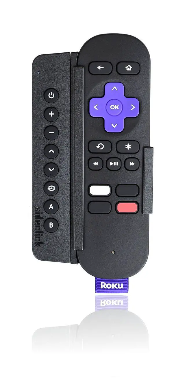 Alt view image 2 of 7 - Universal Remote Attachment for Roku Streaming Player