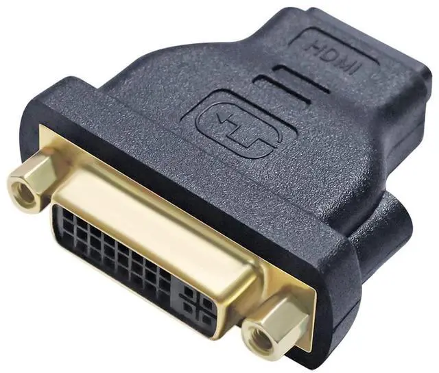 Main image of DVI Female to HDMI Female Adapter HDMI to DVI-I Converter Bi-Directional 24+5 Port 4K 1080p Video for Computer Monitor PC TV Box Home Cinema Display