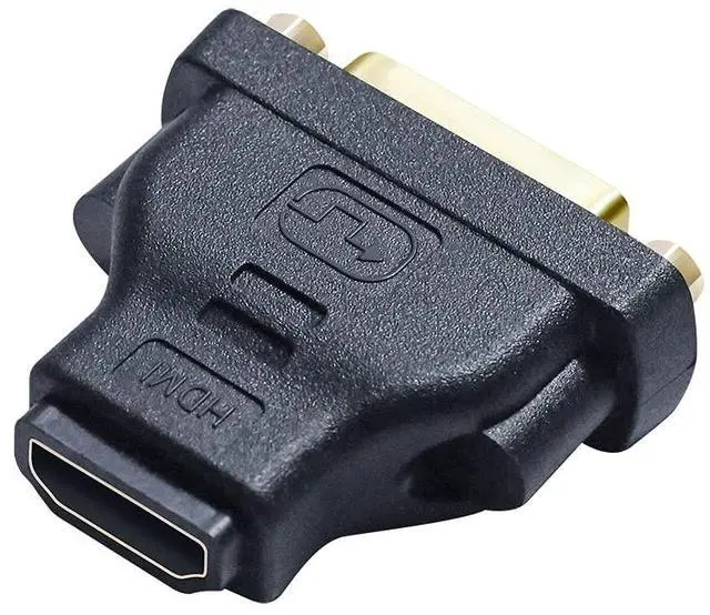 Alt view image 6 of 7 - DVI Female to HDMI Female Adapter HDMI to DVI-I Converter Bi-Directional 24+5 Port 4K 1080p Video for Computer Monitor PC TV Box Home Cinema Display