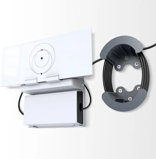 Main image of Starlink Mount, Standard Router 3 Wall Mount with Cable Caddy | 2-in1 Holder with Cable Caddy, Wall Mount Kit for Starlink Router 3 and Power Supply