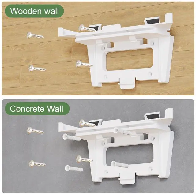 Alt view image 4 of 7 - Starlink Gen 3 Router Wall Mount - Cable Management & Power Supply Holder | Supports 15 lbs, ventilation slots prevent overheating. Fits V3 router + power adapter. Drill bit, screws & anchors included