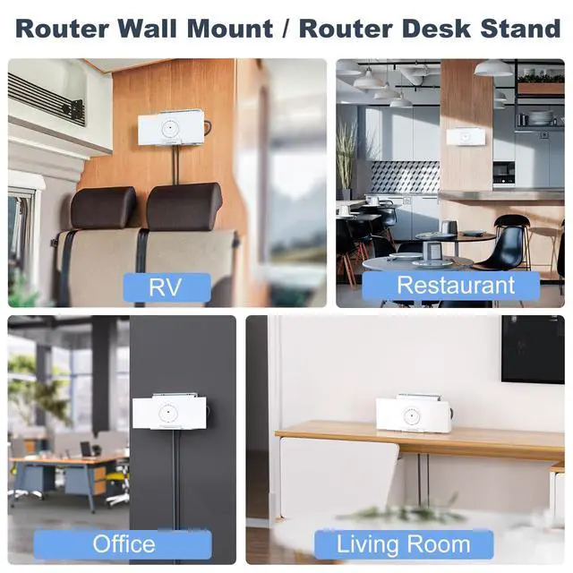 Alt view image 3 of 7 - for Starlink Gen 3 Router Mount, 2 in 1 for Starlink V3 Mesh Router Wall Mount and for Star Link V3 Power Supply Mounting Kit Accessories, Space Saving for Star Link Gen3 Standard Bracket Holder