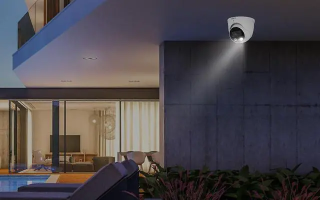 Alt view image 7 of 7 - Outdoor 4K IP Add-On Metal Dome Security Camera | NVR Add-On | Smart Motion Detection | 2-Way Talk | Color Night Vision | IP67 Waterproof | Requires Recorder
