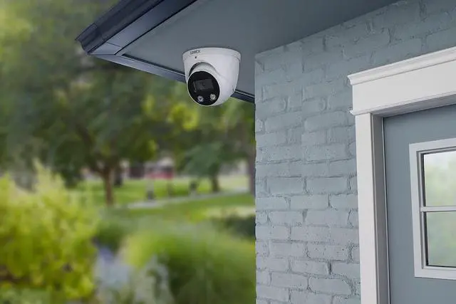Alt view image 6 of 7 - Outdoor 4K IP Add-On Metal Dome Security Camera | NVR Add-On | Smart Motion Detection | 2-Way Talk | Color Night Vision | IP67 Waterproof | Requires Recorder