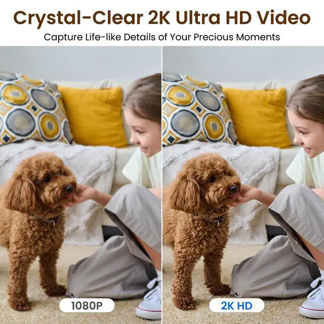 Alt view image 2 of 6 - Dome Cameras Indoor for Home Security in 2K, G2 4Pack