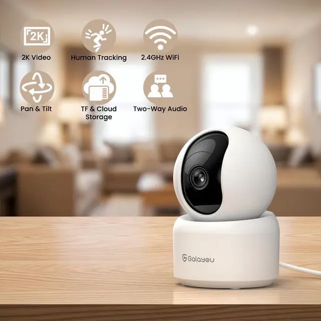 Alt view image 3 of 6 - Dome Cameras Indoor for Home Security in 2K, G2 4Pack