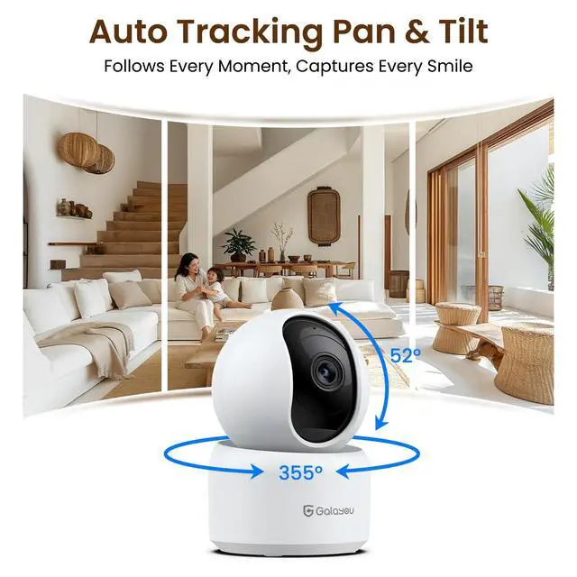 Alt view image 4 of 6 - Dome Cameras Indoor for Home Security in 2K, G2 4Pack