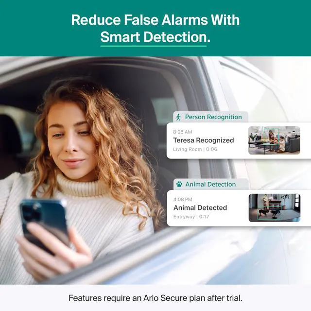 Alt view image 2 of 7 - Essential Indoor Pan Tilt Security Camera 2K (2025 Release) + 6 Months of Secure Plus Plan - Wired Plug-in Power, Person Recognition, Animal Detection, Auto Motion Tracking, 1 Cam, White
