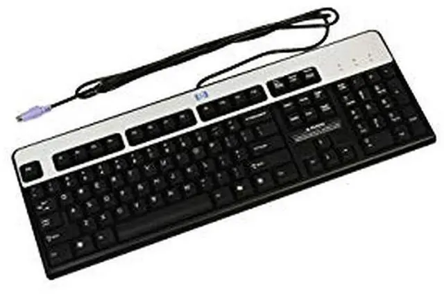 Main image of PS/2 104 KEY BLACK / SILVER KEYBAORD